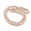 Electroplate Glass Beads Strands EGLA-D030-06B-2