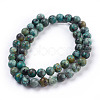 Natural African Turquoise(Jasper) Beads Strands TURQ-G037-8mm-2