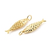 Rack Plating Brass Pendants KK-C021-06G-3
