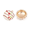 Brass Enamel Pendants KK-CBA6818-10G-2