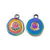 Ion Plating(IP) 304 Stainless Steel Pendants STAS-B032-34MC-1