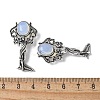 Angel Brass Opalite Pendants KK-D361-02AS-20-3
