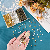 1200Pcs 3 Colors Iron Folding Crimp Ends IFIN-CL0001-11-3