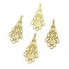 Brass Filigree Pendants KK-K184-31C-RS-1