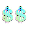 Ion Plating(IP) 201 Stainless Steel Charms STAS-N098-133M-3