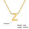 201 Stainless Steel Initial Pendant Necklaces FS-WG78A3B-26-1