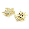 Brass Micro Pave Cubic Zirconia Beads KK-H527-39G-2