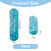 4Pcs Dyed Synthetic Turquoise Bridge Connector Charms TURQ-DC0001-05-2