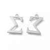 Tarnish Resistant 304 Stainless Steel Charms STAS-K215-21P-2