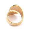 Ion Plating(IP) 304 Stainless Steel Plain Band Wrap Cuff Ring RJEW-L103-01D-G-2