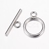 Tarnish Resistant 304 Stainless Steel Toggle Clasps STAS-P100-07P-1