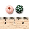 Printed Schima Wood Beads WOOD-L022-04A-01-3