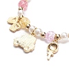 Colorful Alloy Enamel Cute Charms Bracelet BJEW-JB08661-03-5