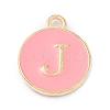 Golden Plated Alloy Enamel Charms ENAM-Q437-14J-1