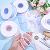 4Rolls 5 Yards ABS Pearl Edged Mesh Ribbon for Bowknot Making OCOR-ME0001-67-3