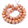 Opaque Baking Paint Glass Beads Strands EGLA-N006-009C-A15-2