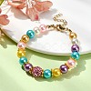 Glass Imitation Pearl Beaded Bracelets for Women BJEW-JB10033-01-2