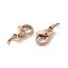PVD Vacuum Plating 304 Stainless Steel Lobster Claw Clasps STAS-K155-C-11RG-2