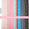 20 Yards 20 Style Polyester Elastic Ribbon EC-GF0001-21-2