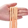 Polymer Clay Bead Strands CLAY-T001-C11-7