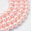 Baking Paint Pearlized Glass Pearl Round Bead Strands HY-Q003-10mm-70-1