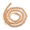 Electroplate Transparent Glass Beads EGLA-B013-02A-PL14-2