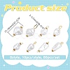 80Pcs 8 Styles Jewelry Making Findings Kits including ABS Plastic Imitation Pearl Pendants & Connector Charms PALLOY-WR00022-2