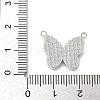 Brass Pave Natural White Shell Pendants KK-S522-19P-3