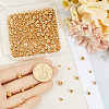 500Pcs 5 Styles Rack Plating Brass Beads KK-BBC0023-24G-3