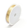 Eco-Friendly Round Copper Jewelry Wire X-CWIR-P001-01-0.4mm-2