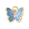 Brass Enamel Charms KK-C110-25G-01-1