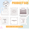 BENECREAT 1 Set Acrylic Knitting Rulers DIY-BC0012-73-2