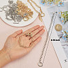 40Pcs 2 Colors Alloy Cable Chain Bracelets Set with Toggle Clasps BJEW-GL0001-10-2