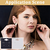 2 Bags 2 Colors Paper Earring Display Cards CDIS-CN0001-04-6
