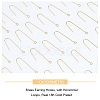 70Pcs Brass Earring Hooks KK-DC0001-14-4