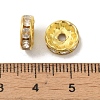 Brass Grade B Rhinestone Spacer Beads X-RSB039-B01G-2