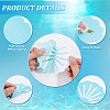 Shell-Shaped Rubber & Plastic Bathtub Non-Slip Stickers AJEW-WH0258-258B-3