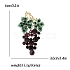 Grape Rhinestone Pins PW-WG39673-01-1