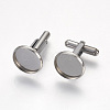 Tarnish Resistant 304 Stainless Steel Cuffinks STAS-G187-23P-14mm-1