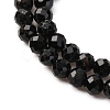 Natural Black Tourmaline Beads Strands X-G-D320-A04-4mm-4