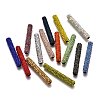 Polymer Clay Rhinestone Tube Beads RB-L080-M-1