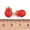 Brass Enamel Pendants KK-CBA6818-08G-3