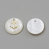 Freshwater Shell Pendants X-SHEL-Q010-006G-2