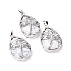 Natural Howlite Pendants G-G900-01P-15-1