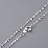 Glass Pendant Necklaces NJEW-JN02665-04-4