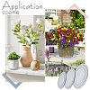 3Pcs 3 Styles Diatomaceous Earth Flower Pot  Pads DIY-OC0014-84A-5