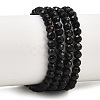 Natural Dyed & Heated Black Onyx Beads Strands LS-G-A129-3mm-25-2