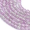 Crackle Glass Beads Strands X-CCG-Q002-8mm-02-3