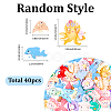 40Pcs 3 Styles Opaque Resin Decoden Cabochons CRES-SP0001-18-2
