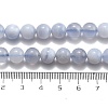 Natural Blue Lace Agate Beads Strands G-F222-30-8mm-02-4